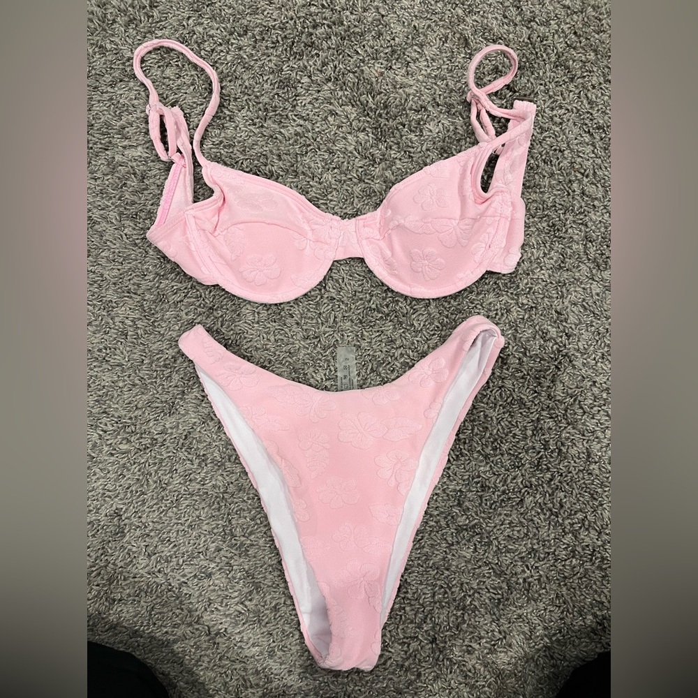 Pink Floral Bikini Set